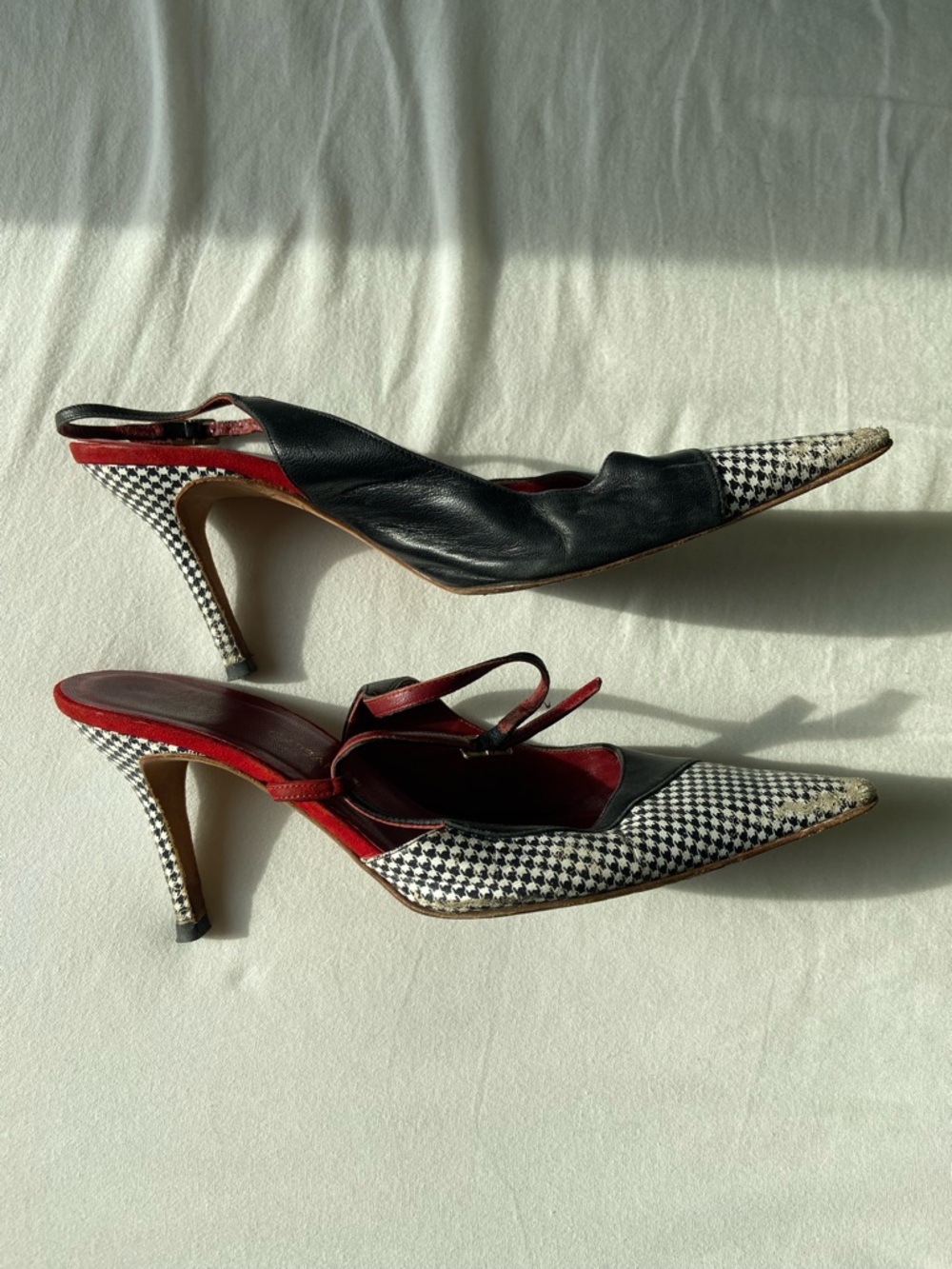 Dolce & Gabbana Houndstooth Heels - Picture 5 of 10